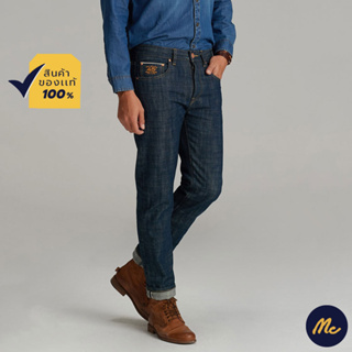 Mc JEANS กางเกงยีนส์ผู้ชาย กางเกงยีนส์ แม็ค แท้ ผู้ชาย ทรงขาตรง ริมแดง (MC RED SELVEDGE) 45th Collection รุ่น MAIZ077