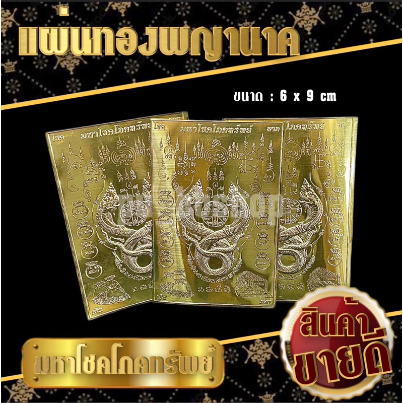 แผ่นทองพญานาค ขนาด 6*9 cm ราคา ถูกที่สุด ดีลบีเคเค รูปภาพหลัก