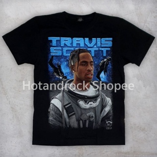 เสื้อยืดวงสีดำ Travis Scoot TDM 1869 Hotandrock