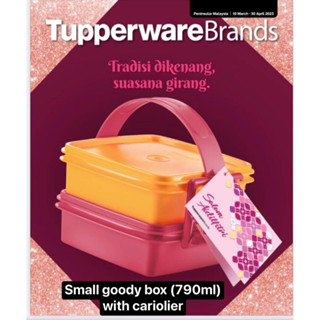 ปิ่นโต 2ชั้นมีหูหิ้ว Tupperware รุ่น small goody box (790ml) with cariolier