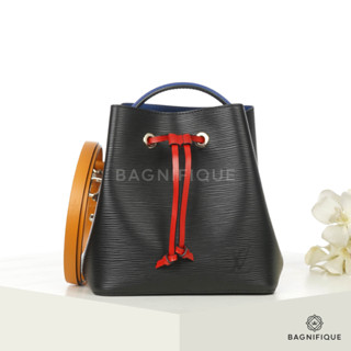 LOUIS VUITTON NEONOE BB BLACK RED EPI SHW