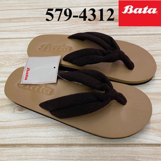 BATA รุ่น 579-4312 รองเท้าแตะหูคีบ (4-8) สีน้ำตาล ฿159