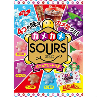 Nobel Sours Gummy กัมมี่ คละแบบ 90 กรัม X 6 ถุง ส่งตรงจากญี่ปุ่น