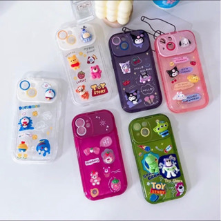 (พร้อมส่งจากไทย) เคสไอโฟน เคสกันกล้องการ์ตูนนูน มีกระจกตั้งได้ 7/8/SE20 7+/8+ XR 11 12 12P 12ProMax 13 13Pro 13ProMax