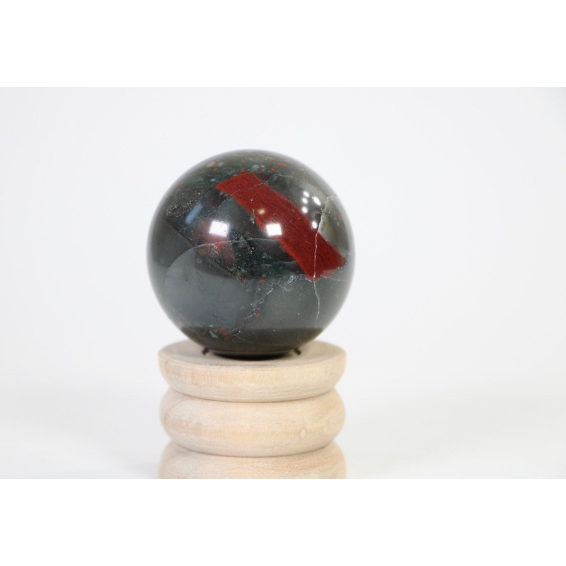 1 pc Natural  2-3 cm Polished Blood Stone ball / Top High Quality Stone / Pocket Stone sphere of Blo