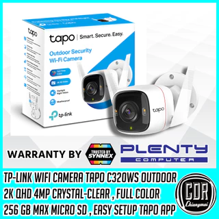 TP-Link Tapo C320WS ความชัด 4MP Outdoor Security Wi-Fi Camera กล้องภายนอก Full-Color Night Vision (รับประกันสินค้า 2 ปี)