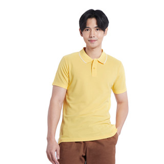 ME STYLE มีสไตล์ เสื้อโปโลสีพื้น รุ่น MPCW1JK92Y YELLOW (สีเหลือง) ไซส์ M-XL