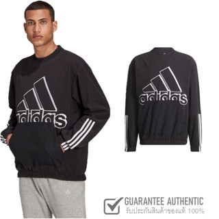 ADIDAS ESSENTIALS POLAR FLEECE GIANT LOGO SWEATSHIRT  GV5296 เสื้อสเวตเชิ้ตเสื้อผู้หญิงและผู้ชาย