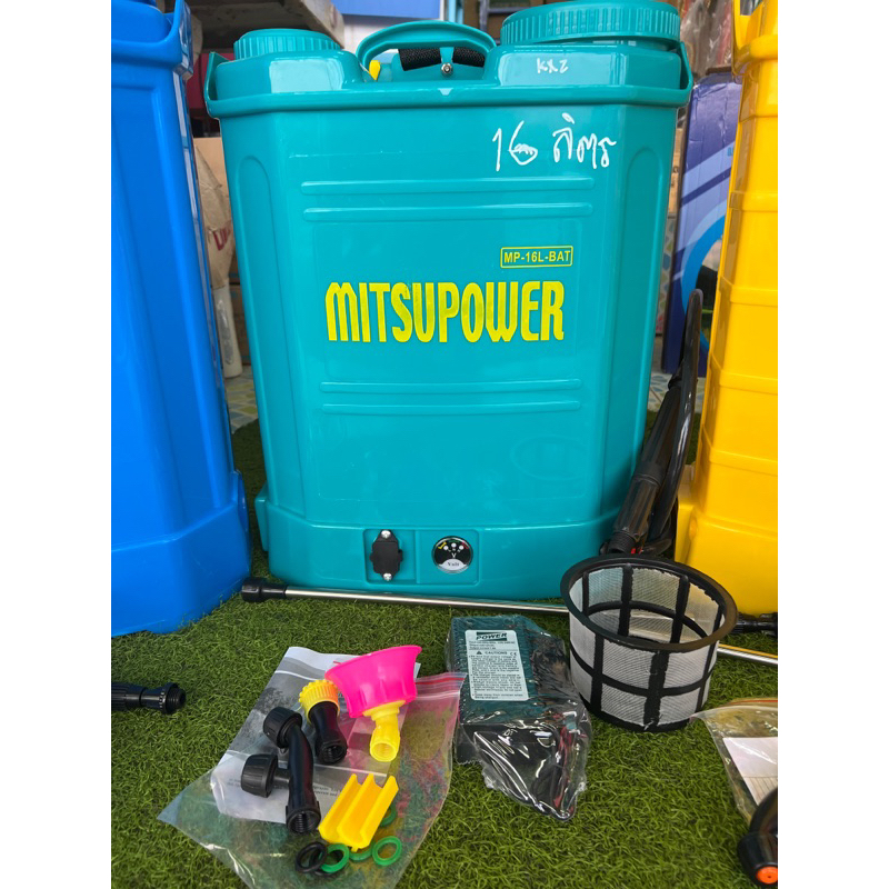 ถังพ่นยา เครื่องพ่นยา แบบแบตเตอรี่ 16 ลิตร 20ลิตร mitsupower mitsuifuji ถังPVCหนา สีไม่ซีด แบตทน อึด อย่างดี แบบแบต - รูปที่ 2