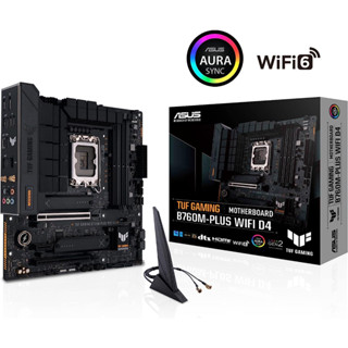 MAINBOARD (เมนบอร์ด) ASUS TUF GAMING B760M-PLUS WIFI D4 (DDR4) (SOCKET LGA 1700) (MICRO-ATX)