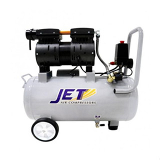 JET ปั๊มลม รุ่น JOS-25 ปั๊มลมเสียงเงียบ 25L. มีโซลินอย 25ลิตร ปั๊มลม oilfree ปั้มลมออยฟรี ปั๊มลมOILFREE