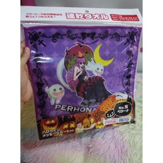 One Piece 🎃 Coca-Cola Prize Halloween illustration Perhona  ผ้าเช็ดหน้า เพโรน่า ฮาโลวีน จากเรื่อง วันพีช  น่ารักมากๆ