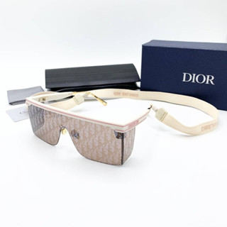 CHRISTIAN DIOR DIORCLUB M1U BLUE DIOR OBLIQUE RECTANGULAR SHAPED MASK SUNGLASSES แว่นตากันแดดแบรนด์คริสเตียนดิออร์