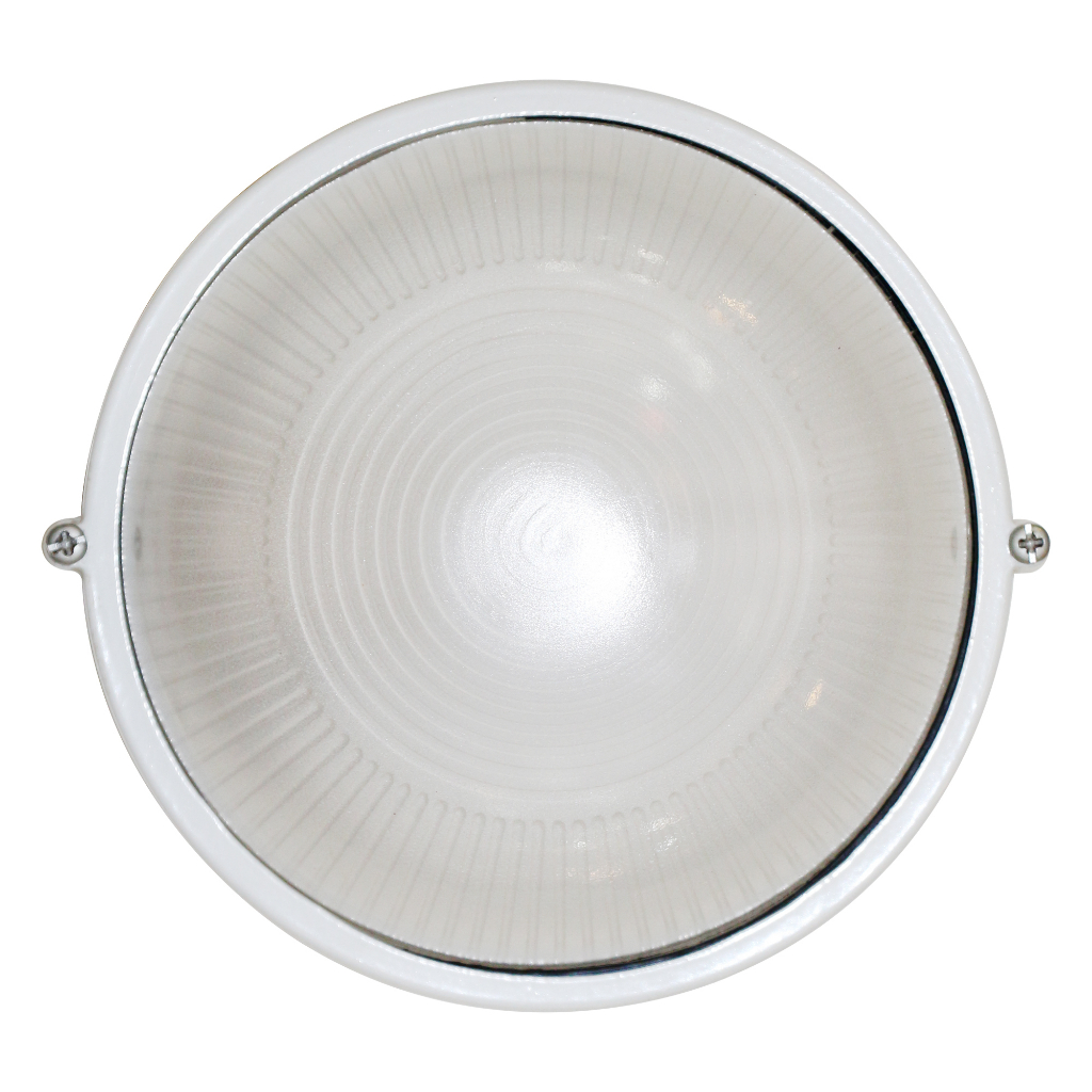 LightMax โคมไฟกิ่งนอก โคมไฟติดผนังภายนอก 1026/018 ทรงกลม สีขาว ขนาด 17 x 17 ซม.