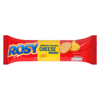 โรซี่ แครกเกอร์สอดไส้ครีม รสชีส 100 กรัม - Sandwich Crackers Cheese 100g Rosy brand