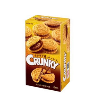 Lotte Crunky Biscuit Chocolate ลอตเต้ ครั้นกี้ บิสกิต 88 g. นำเข้าจากญี่ปุ่น