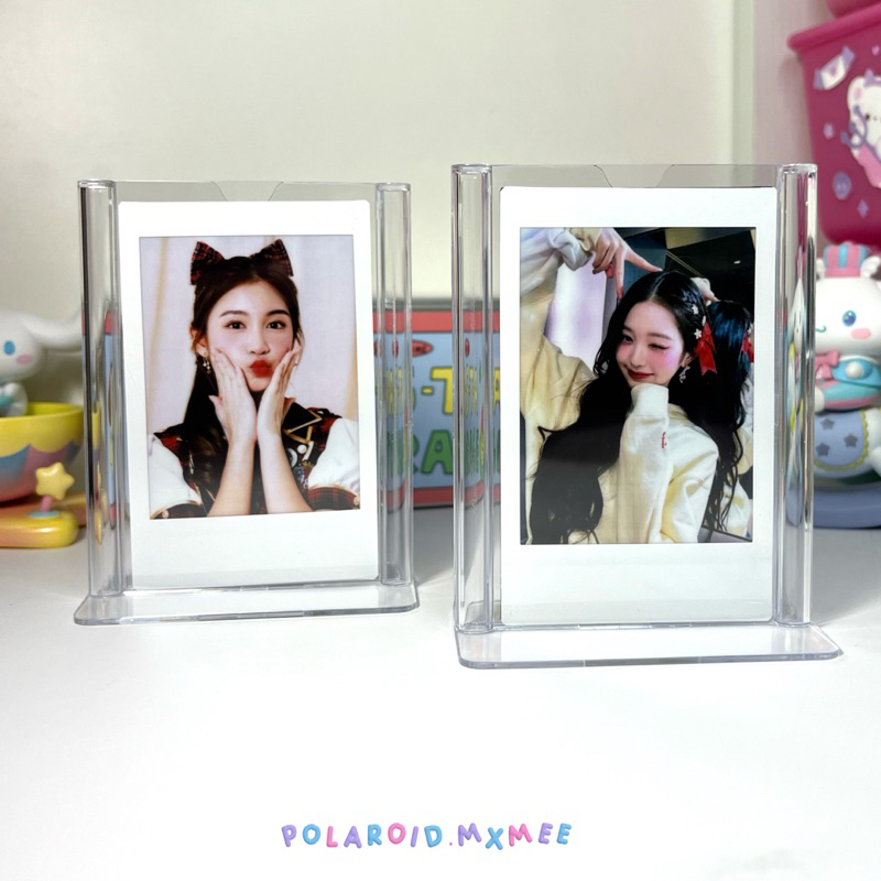 (พร้อมส่ง) กรอบรูปอะคริลิคตั้งโต๊ะ ใส่รูปโพลารอยด์