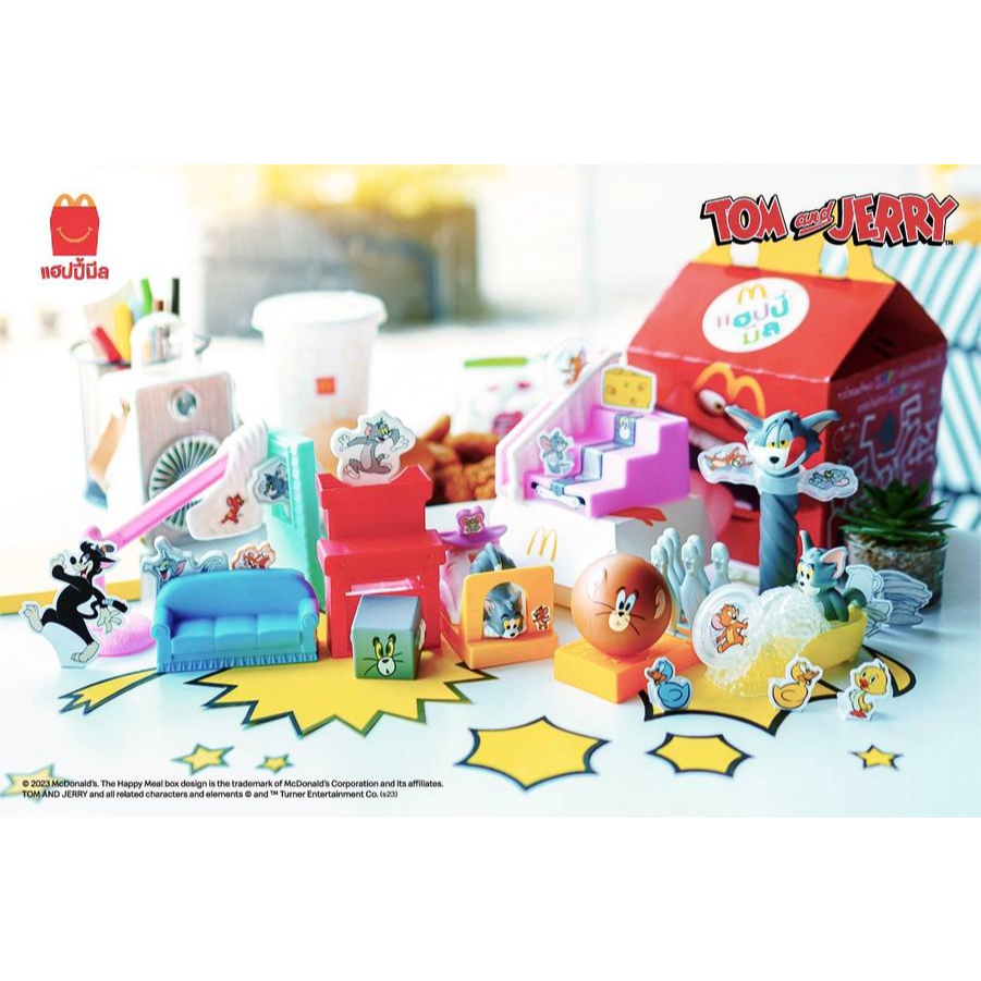 Tom and Jerry Happymeal 2023 ทอม แอนด์ เจอร์รี่ Happy Meal McDonald Toy # Tom and Jerry # Happymeal 