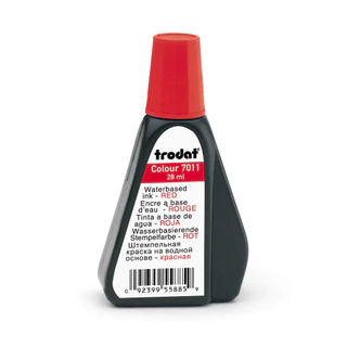 หมึกตรายาง หมึกเติมตรายาง สำหรับ ตรายางหมึกในตัว รุ่น trodat 7011 ขนาด 28 ml ของแท้ 100% [S24]