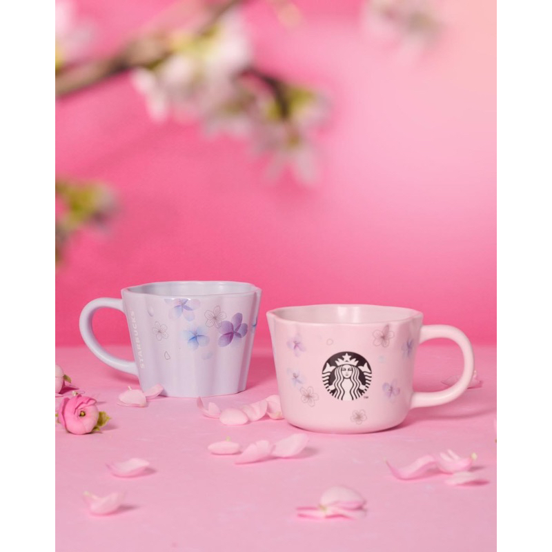 starbucks pink sakura ceramic mug 10 oz