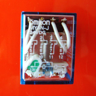 om Relay my4 มีไฟ 12vdc 12vac 24vdc 24vac 220vac ราคาต่อชิ้นรีเลย์และ ส ราคาชุด