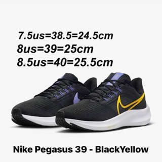 รองเท้าวิ่งหญิง Nike Pegasus 39 สีดำเหลือง (DH4072-004) ของแท้💯% จาก Shop