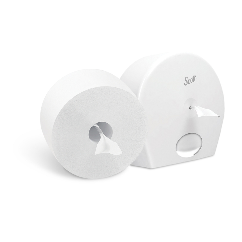 New Arrival SCOTT Center Pull Control กระดาษชำระม้วนใหญ่ดึงครงกลาง หนา 2 ชั้น 350m x 8 roll ขายยกลัง จาก Kimberly-Clark