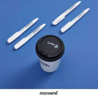 Monami ปากกามาร์คเกอร์อเนกประสงค์ รุ่น เนมเพน เอ็ม สีขาว
