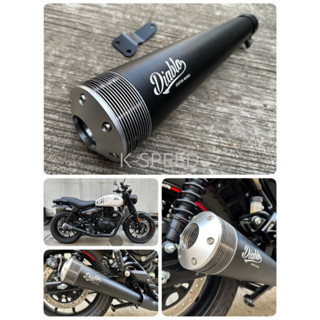 ท่อแต่ง Diabolus J13 Slip on For Royal Enfield hunter 350