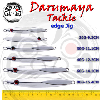 เหยื่อจิ๊กสีโครเมี่ยม DMY Edge Jig ทรงเหลียม เหมาะกับงานจิ๊กแคส น้ำหนัก 20-80 กรัม