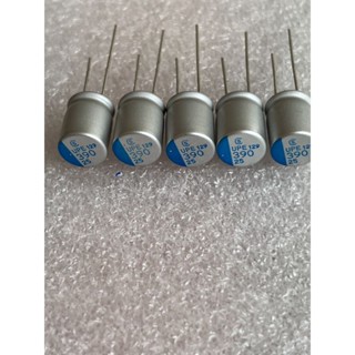 คาปาซิเตอร์ 390UF 25V  390UF 25V ขนาด10x12mm. 390UF 25V (10ตัว) 390UF 25V ตัวสีเงินแถบสีฟ้าสีค้าใหม่ของดีในไทยพร้อมส่ง