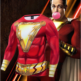 เสื้อ Shazam ชาแซม เสื้อออกกำลังกาย เสื้อ 3D พร้อมส่ง