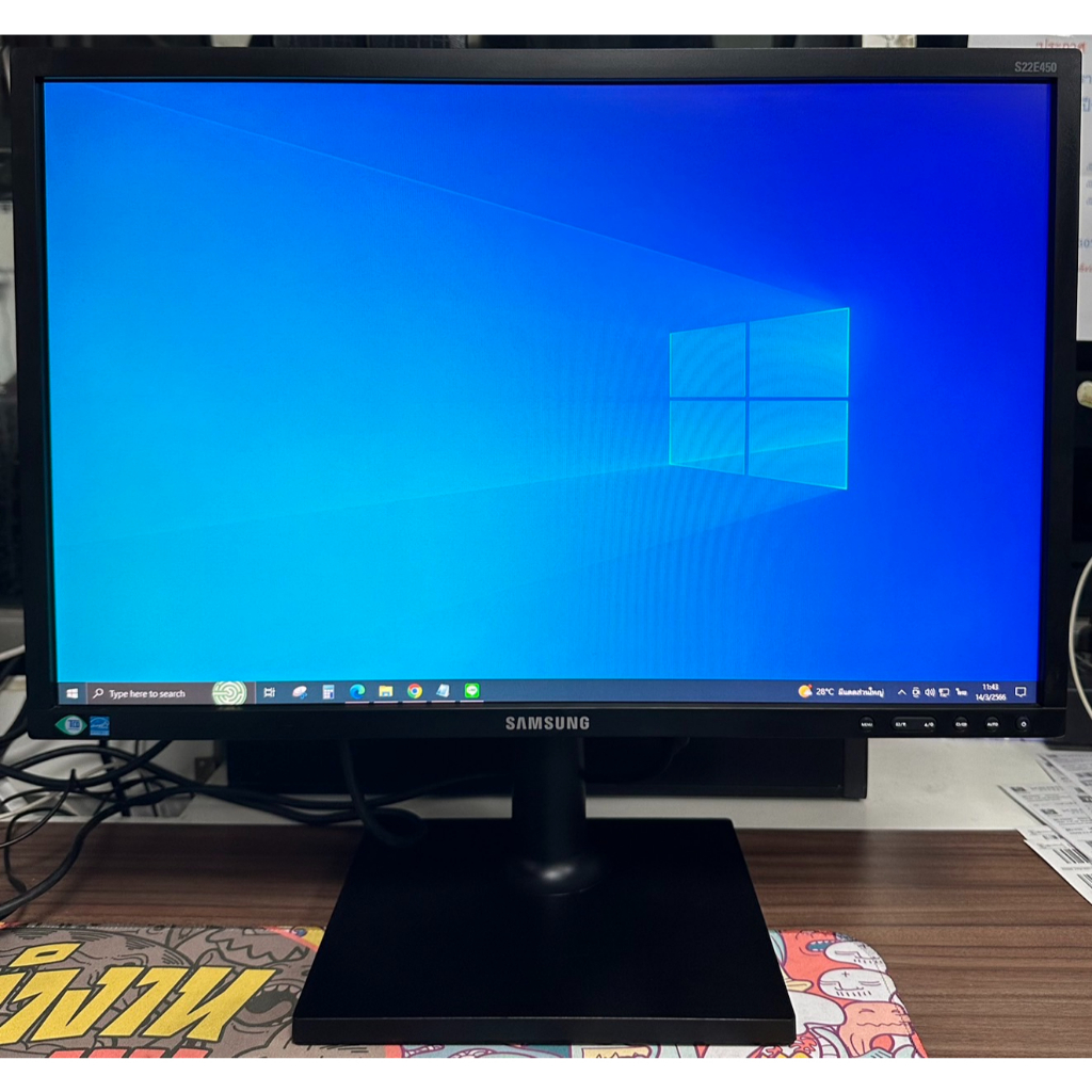 🎉 จอคอม 22 นิ้ว Samsung - S22E450BW | Monitor มือสองสภาพดี | ใช้งานได้ปกติ | ราคาไม่แพง 🎉