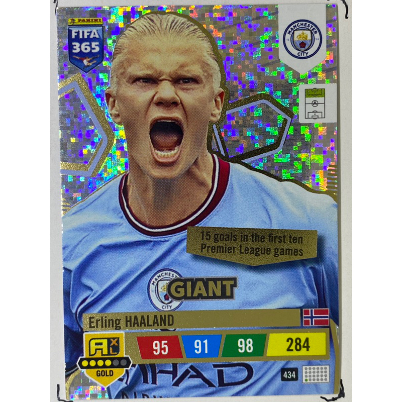 การ์ดนักฟุตบอล การ์ดสะสม Erling Haaland 2023 Manchester city fc แมนเชสเตอร์ซิตี้ การ์ดนักเตะ แมนซิตี