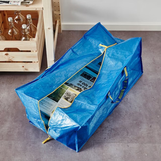 IKEA กระเป๋าพลาสติก, น้ำเงิน, 73x35x30 ซม. 76 ลิตร