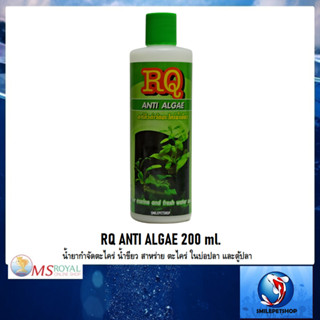 RQ Anti Algae 200 ml.(น้ำยากำจัดตะไคร่ และน้ำขียว ในบ่อและตู้ปลา)