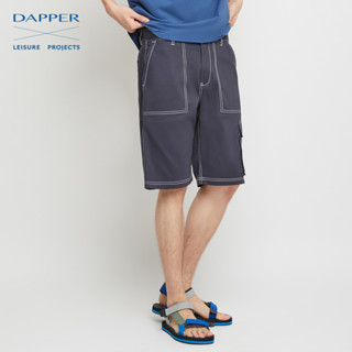 DAPPER x LEISURE PROJECTS กางเกงขาสั้น Cargo Short สีกรม (TCSN1/627CT)