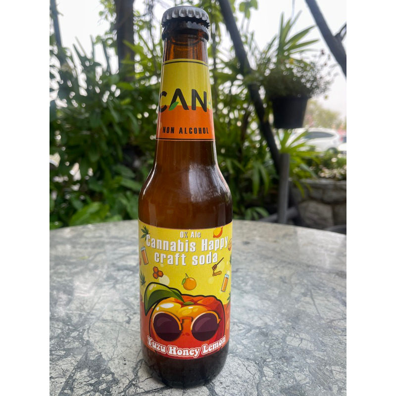 CANNABIS HAPPY CRAFT SODA : YUZU HONEY LEMON 0% ALC