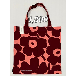 [ใส่code&gt;&gt;ทักแชท] Marimekko totebag pink, red color