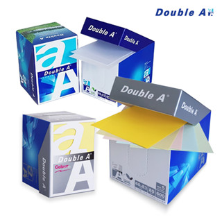 Double A กระดาษโน้ต Mini Box Pastel ขนาด 6 x 8.3 ซม. 80 แกรม 600 แผ่น จำหน่าย 1 กล่อง [S24]