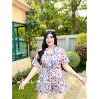 🔥Plussize🔥ชุดเซทเสื้อ+กางเกงคนอ้วน🔥 เสื้อ L 40-50 XL 50-58        กางเกง  เอวยางยืด  34-48