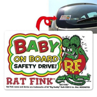 Rat Fink Baby on Board Sticker