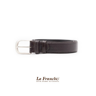 La Franche - Lady set เข็มขัดหนังวัวแท้ พร้อมหัวเข็มขัดนิกเกิ้ล #2L0009