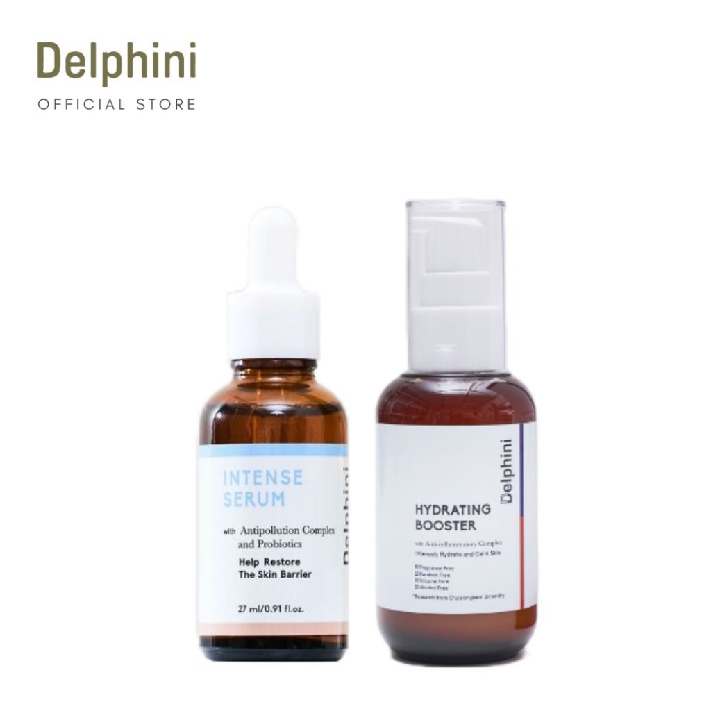 Skin-glowing Set : New Formula Delphini Intense Serum & Hydrating Booster