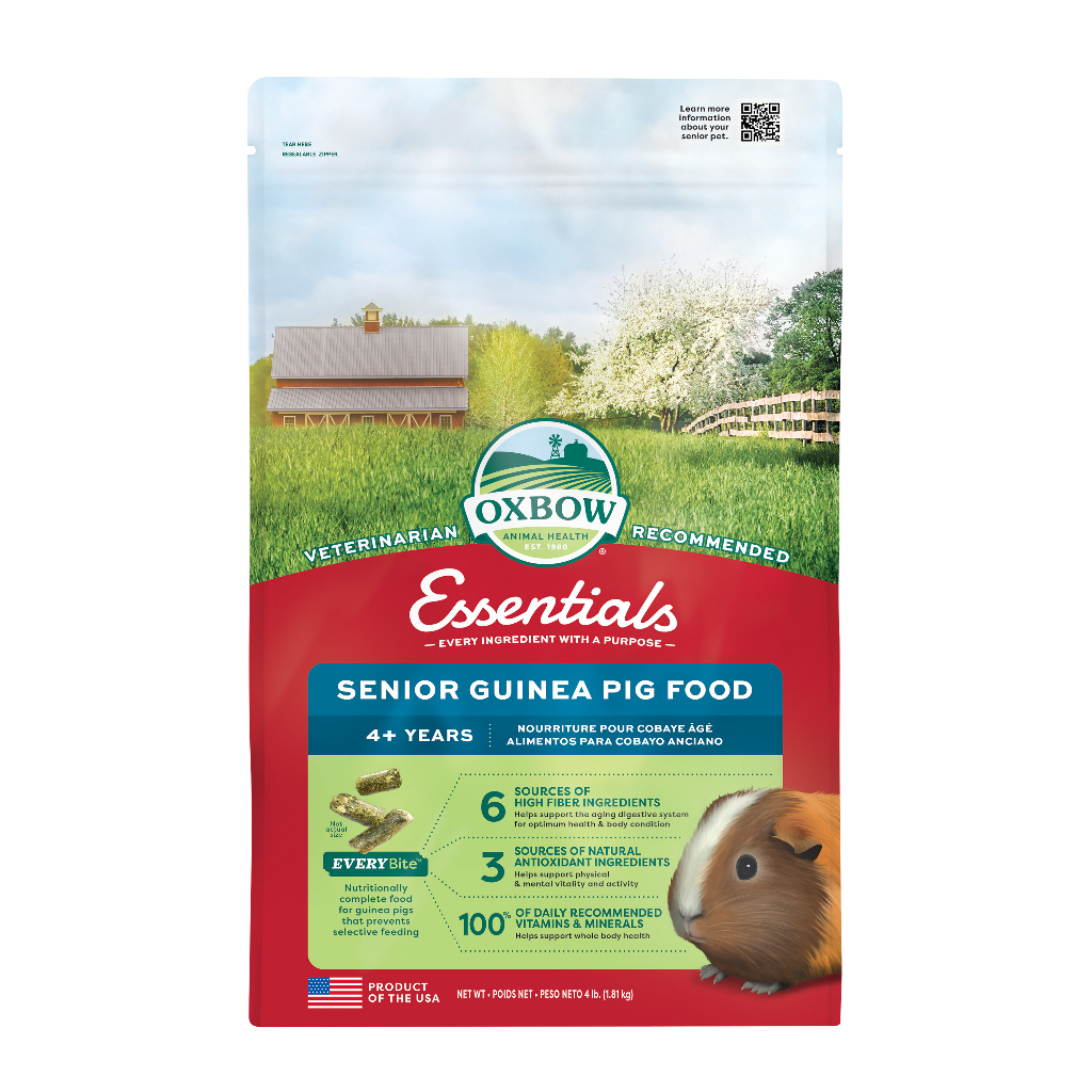 Oxbow Essentials - Senior Guinea Pig Food 4 LB อาหารแกสบี้ อายุ 4 ปีขึ้นไป 1.8 กก.