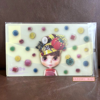 แฟ้ม Blythe Ticket Holder &amp; Mask Case ลาย Salon Girl จากญี่ปุ่น ขนาด 22 x 13 ซม. (ตอนพับครึ่ง)