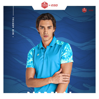 (New Color) EGO SPORT เสื้อโปโล TT-001 THAI TONE แต่งแขนลายมัดย้อม เสื้อโปโล ใส่ได้ทั้งชายและหญิง