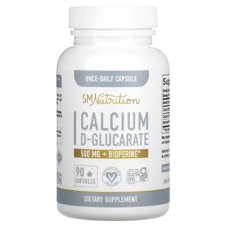 SMNutrition Calcium D-Glucarate + BioPerine 500 mg 90 Capsules