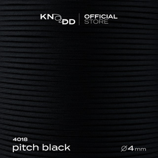 KNODD พาราคอร์ดไนลอน นำเข้าจากอเมริกา สี No.4018: Pitch Black ขนาด 4มม