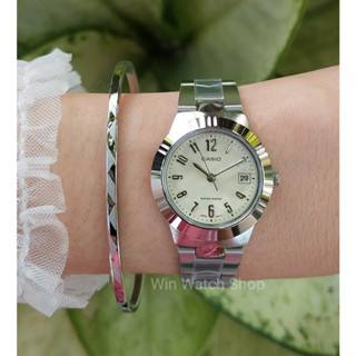 Casio นาฬิกาข้อมือผู้หญิง สายสแตนเลส รุ่น LTP-1241D-7A2 - มั่นใจ ของแท้ 100% รับประกันสินค้า 1 ปี